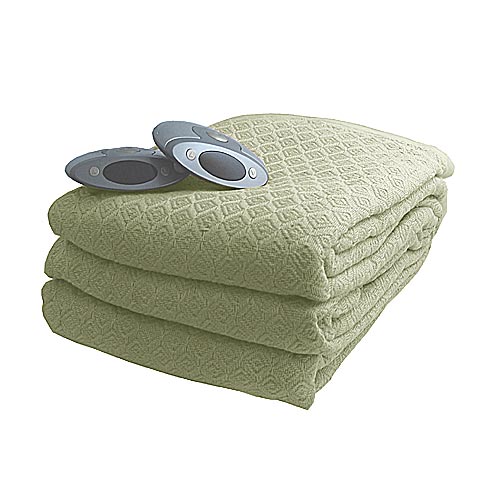 Biddeford King Diamond Weave Digital Electric Heated Blanket Clover