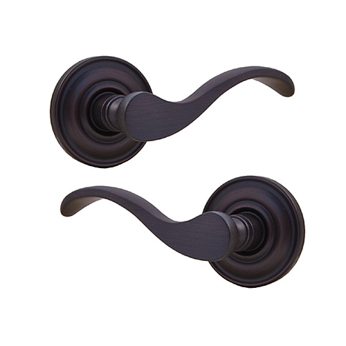 Baldwin 5455.112.PRIV Door Lever Handles Privacy Lock Set Venetian Bronze