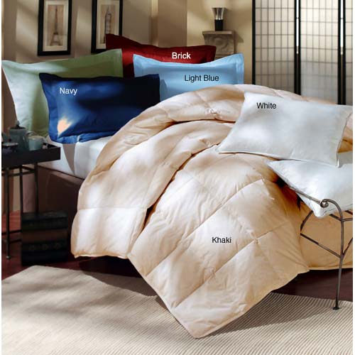 Blue Ridge Home Fashions Cotton / Down 5pc Twin Bedding Set Blue