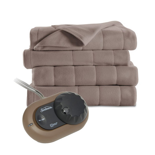Sunbeam Electric Heated Fleece Blanket Royal Dreams Twin Full Queen