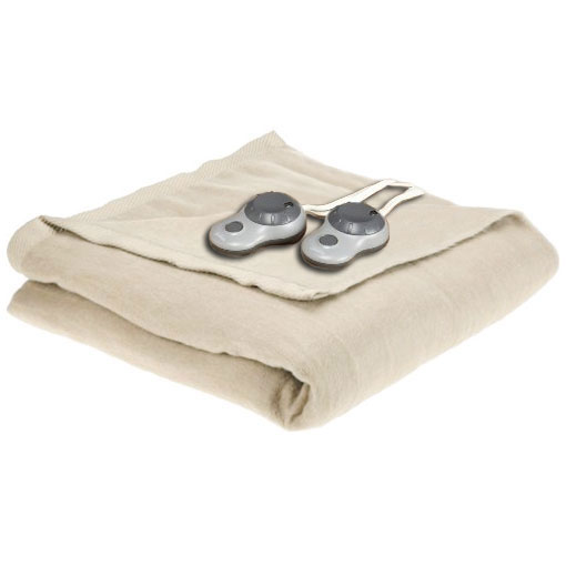 Sunbeam Queen Heated Electric Blanket Imperial Nights, Seashell