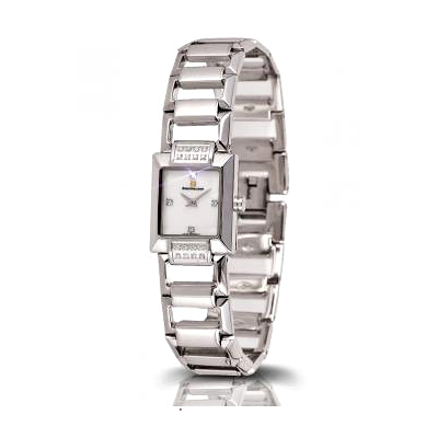 Steinhausen TW554S Ladies 20 Stone Genuine Diamond Mother of Pearl Orthogonal Quartz Watch