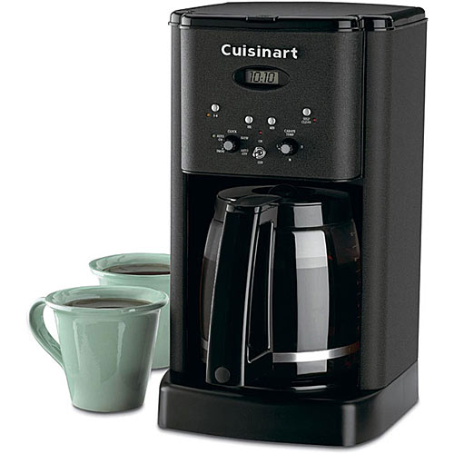 Cuisinart DCC-1200BW Matte Black Metal 12-cup Brew Central Programmable Coffeemaker - Coffee, Tea and Espresso Kitchen Appliances