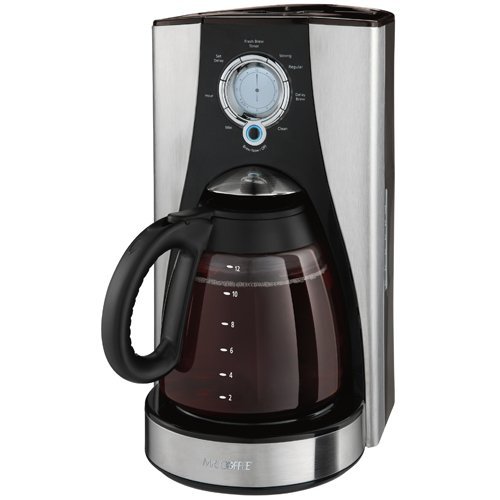 Mr. Coffee LMX37 12-Cup Programmable Coffee Maker Black / Stainless