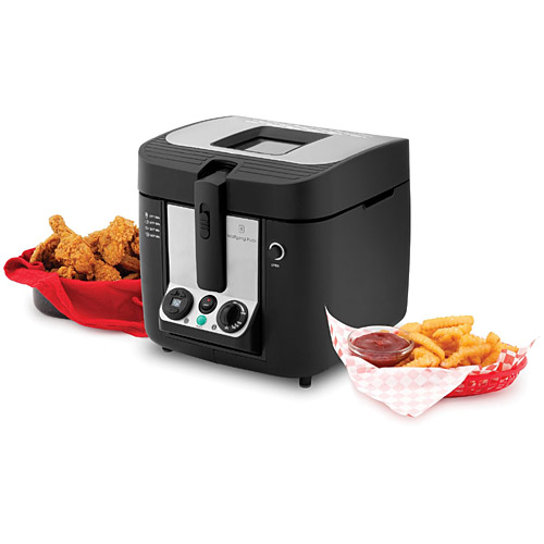 Wolfgang Puck BDFR0070 Bistro 3-Liter Cool-Touch Deep Fryer - Indoor Grills, Griddles and Fryers Kitchen Appliances