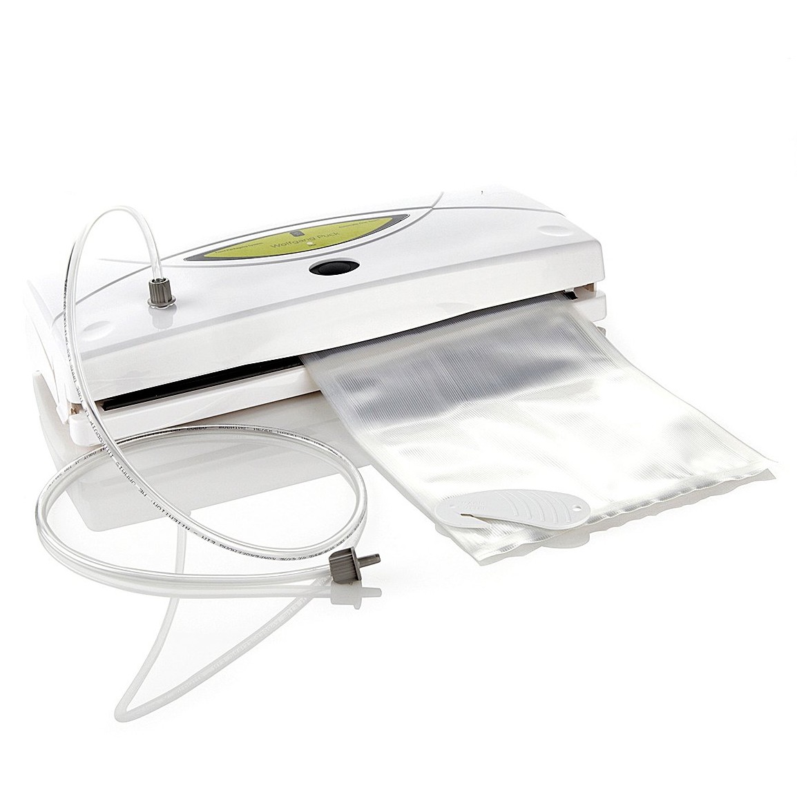 Wolfgang Puck BVS0030 Dishwasher Safe Food Sealer Kit in White