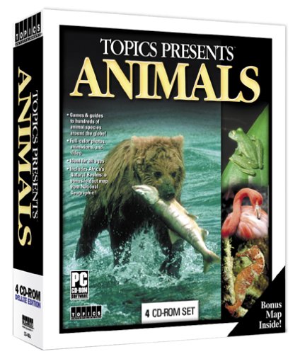 Topics Entertainment Presents Animals CD-ROM 4 Disc Set WinXP PC