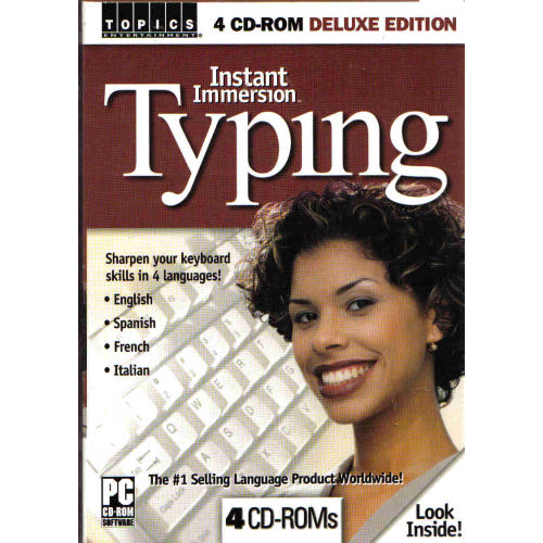 Learn to Type Instant Immersion Typing 4-CD (Spanish Box)