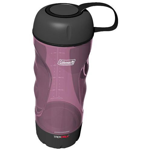 Coleman 809-791 TrekCell PC Curve 24 oz Water Bottle, Purple - Camping and Hiking Outdoor Sports