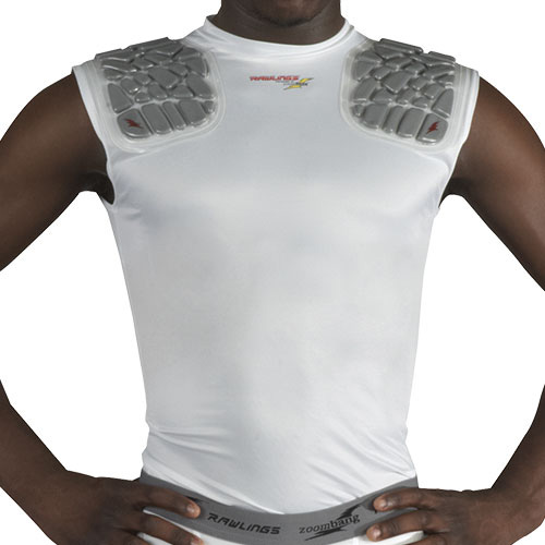 Rawlings ZBAS2S Zoombang Adult Compression Padded Shoulder Shirt Large