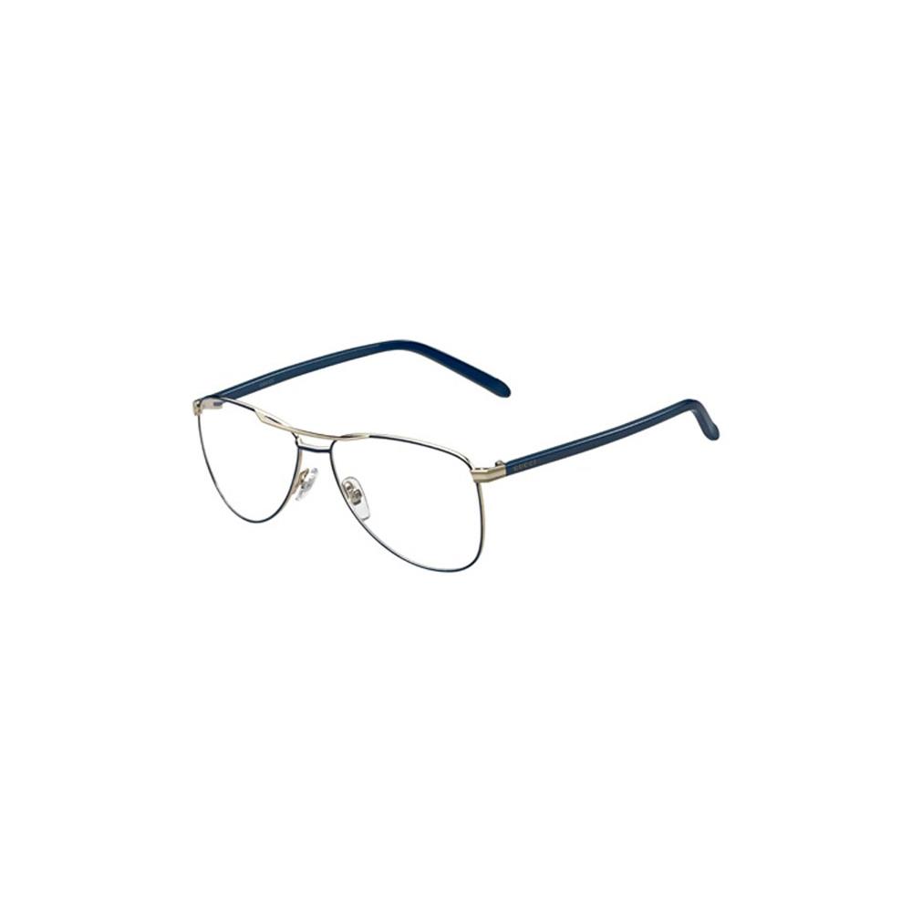 Gucci Womens Eyeglasses 4218 L1B/14 Metal Aviator Blue ...