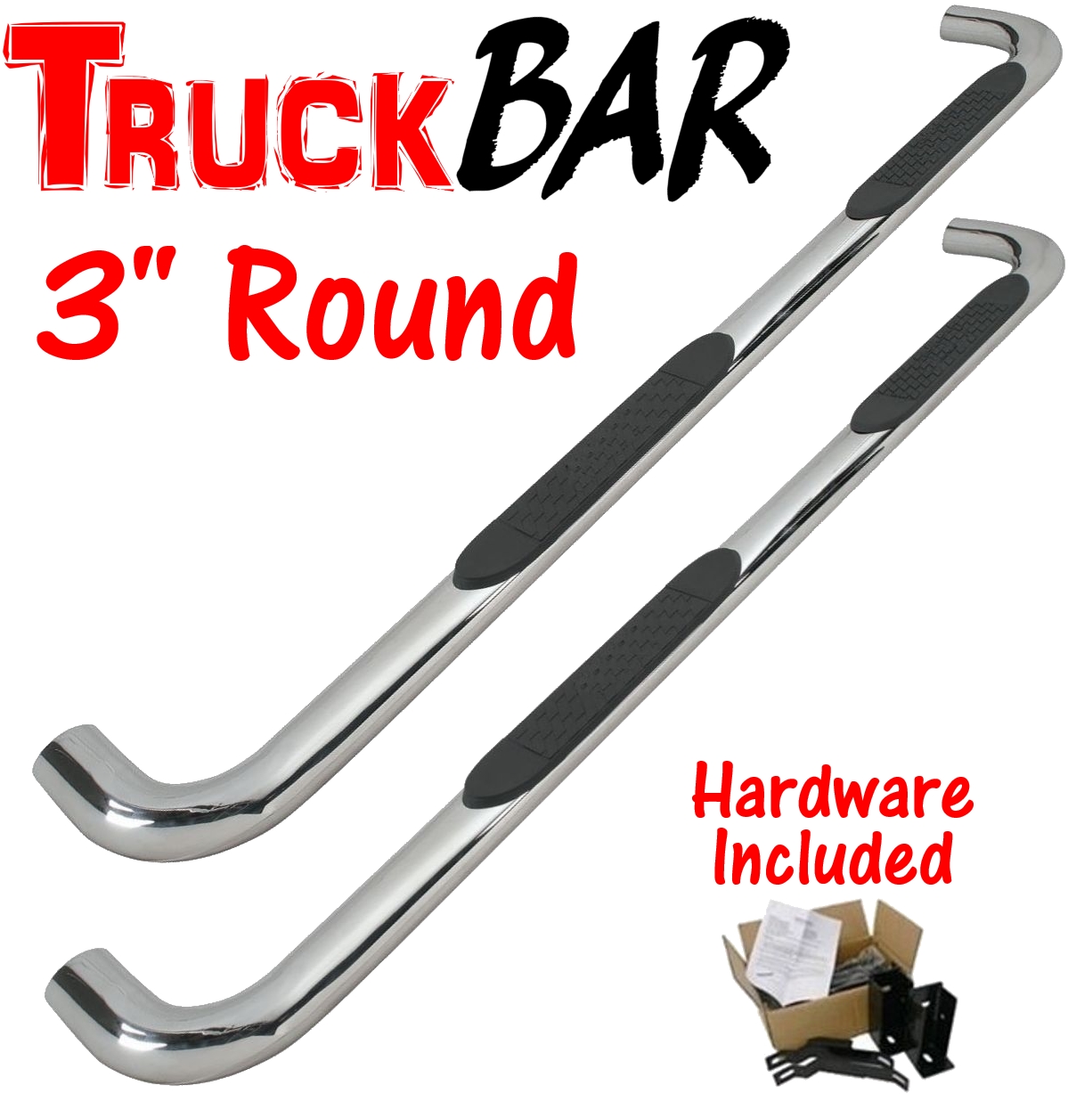 HM002S TruckBar 3/" Stainless Nerf Step Bars for Honda CR-V 2007-2011