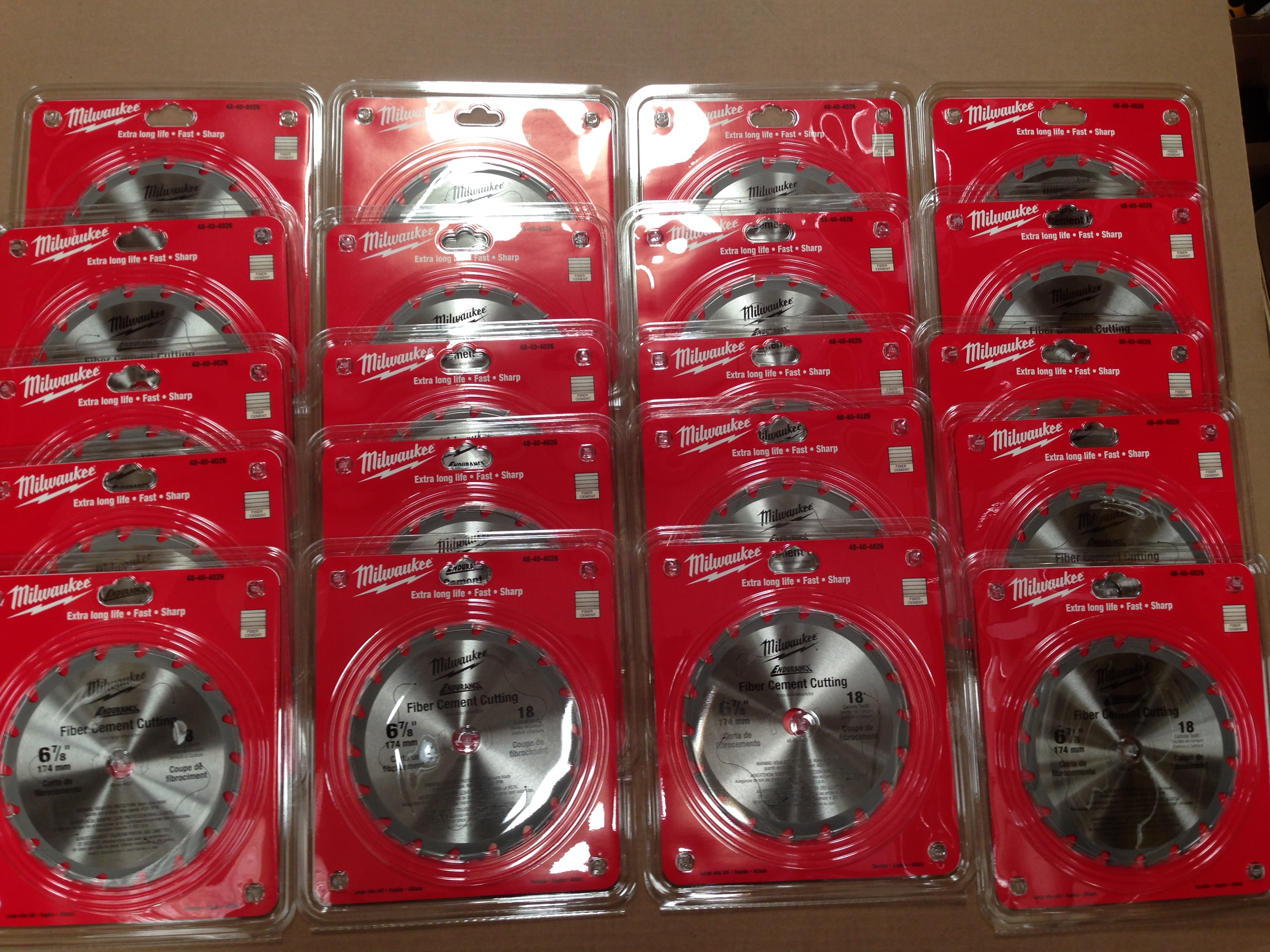 Milwaukee 48 40 4026 20 Pack 18 TPI Carbide Fiber Cement Hardi Board