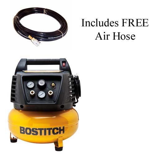 BOSTITCH BTFP02011 150 Max PSI 6 Gallon Oil Free Pancake Portable Air Compressor eBay