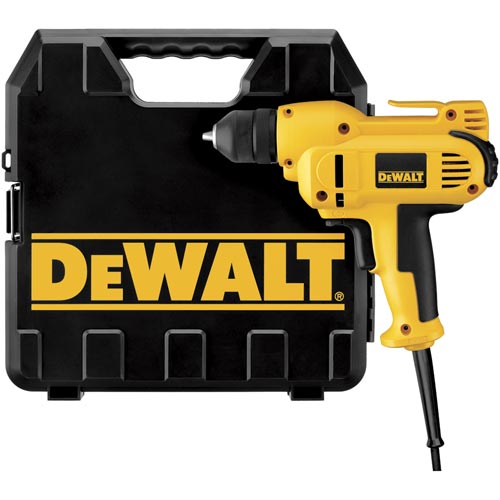 DEWALT DWD115KR 3/8inch 8 Amp VSR MidHandle Electric Corded Drill Kit