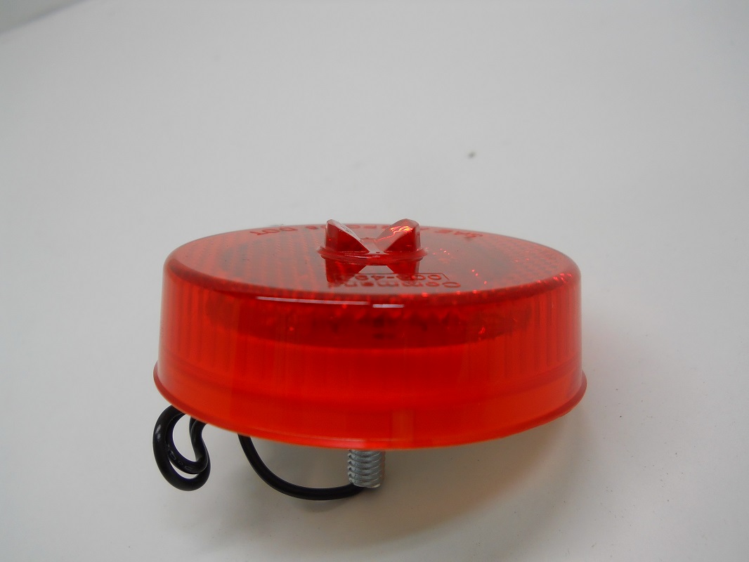Red 2.5" Round LED Truck Trailer Side Marker Clearance Light / Stud Mount eBay