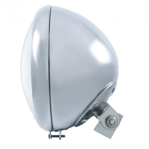 Harley Motorcycle 7" Headlight Lamp Chrome Housing / Heritage Fatboy