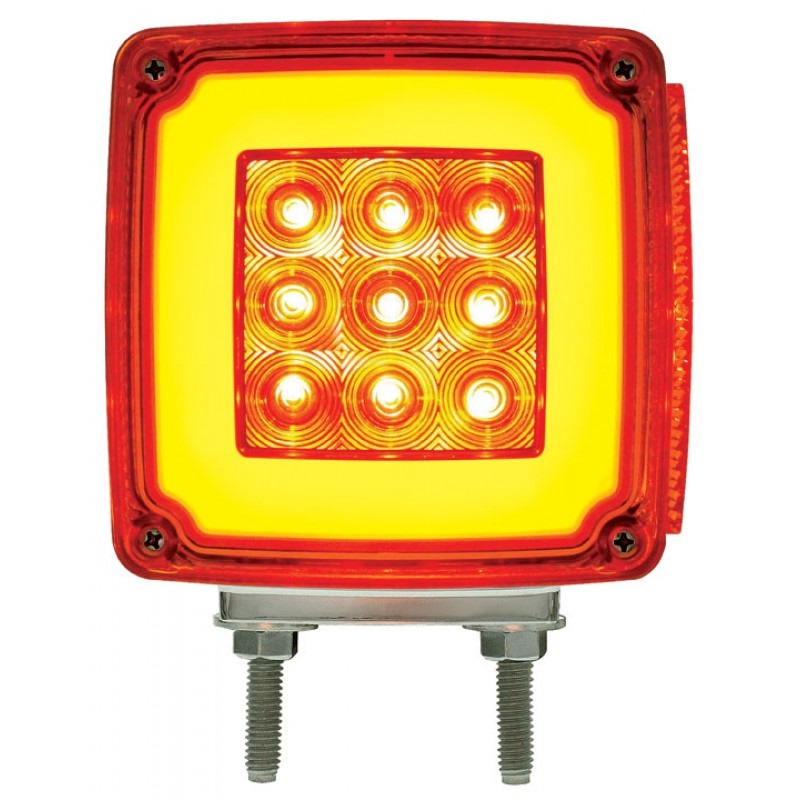 2 59 Led Red Amber Halo Glow Side Marker Turn Signal