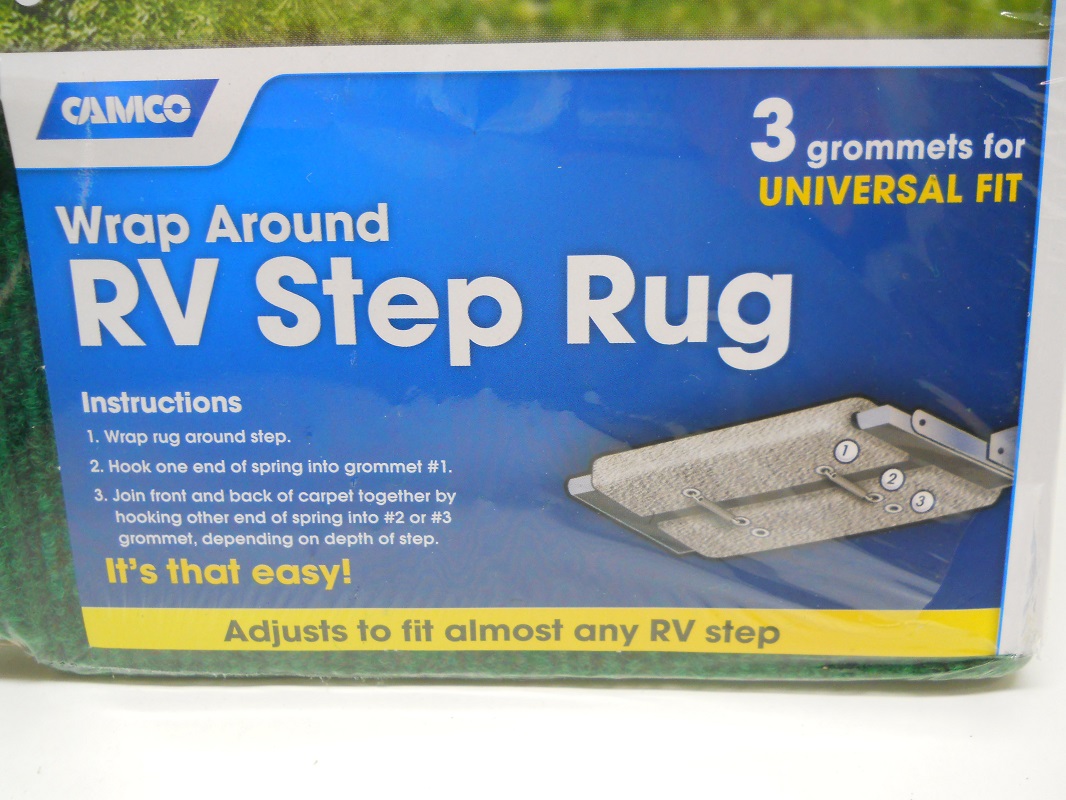 RV Camper MotorHome 5th Wheel Trailer Grey Gray Entry Door Step Carpet