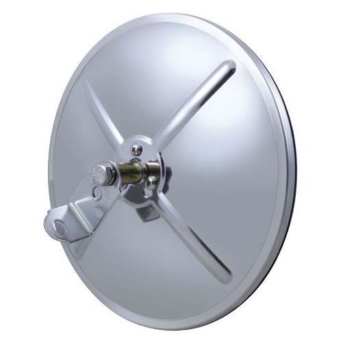 (2) 8.5" Round Convex Truck Semi Mirrors / Stainless Steel Housing