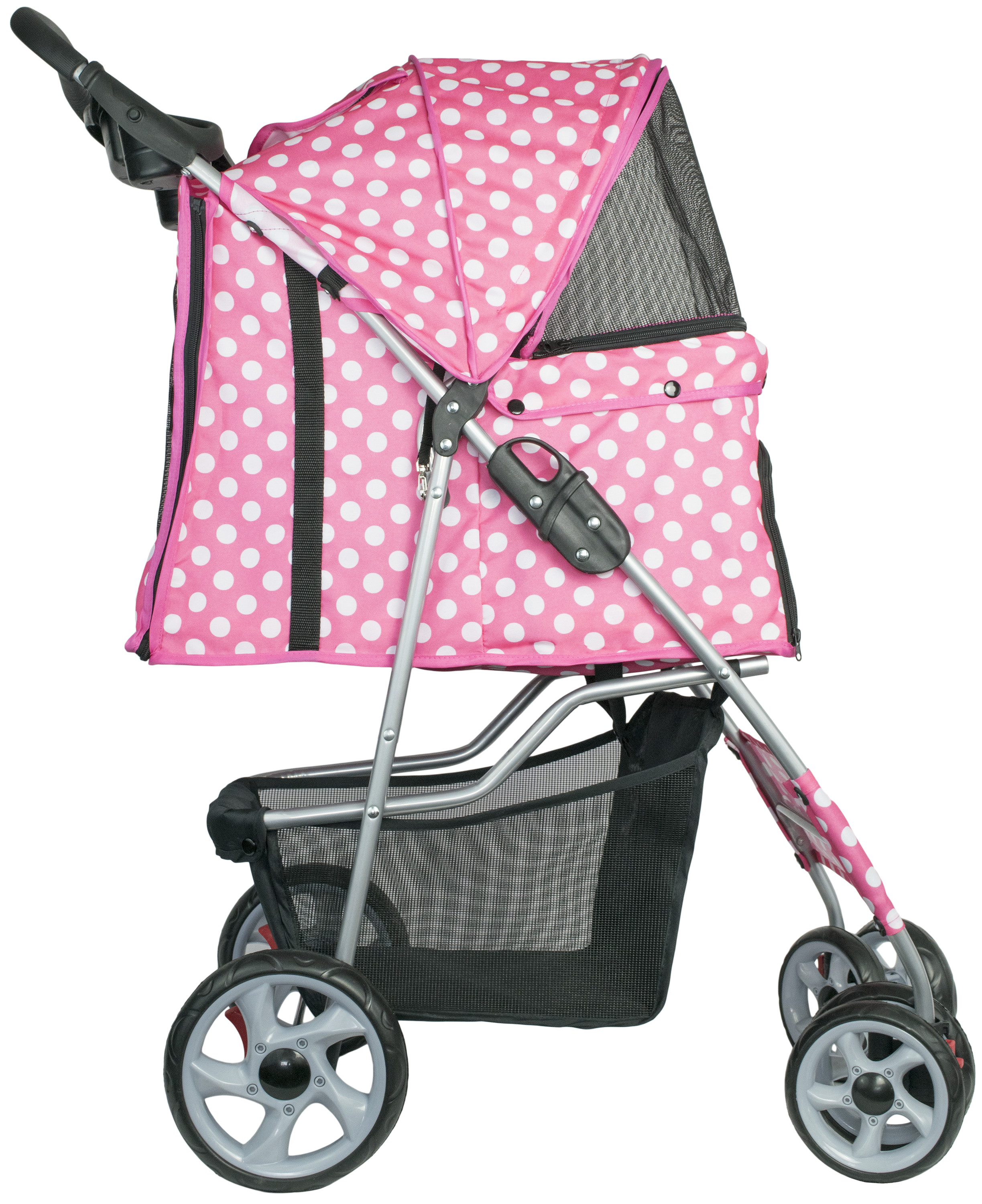 VIVO 4 Four Wheel Pet Stroller / Cat & Dog Foldable Carrier Strolling