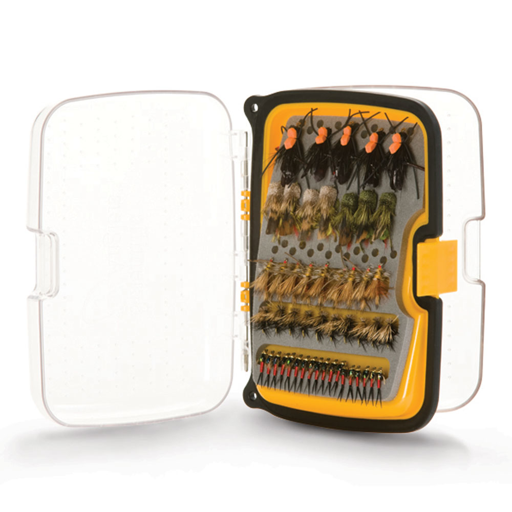 Scientific Anglers Compact 164 Angled Fly Box Sm Yellow Fly Fishing