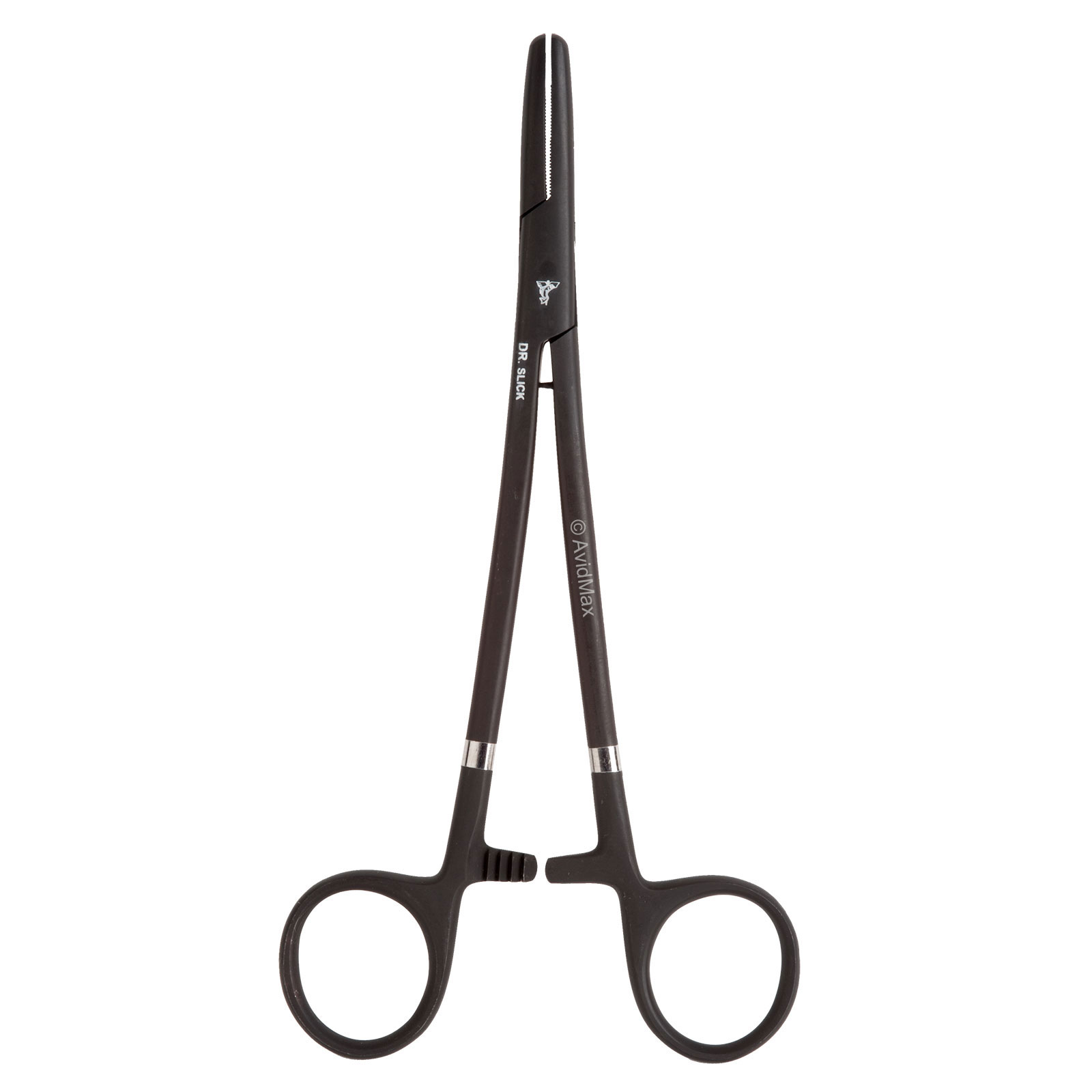 Dr. Slick Long Range Clamp Black Gold Loop Fly Fishing Pliers Hemostat