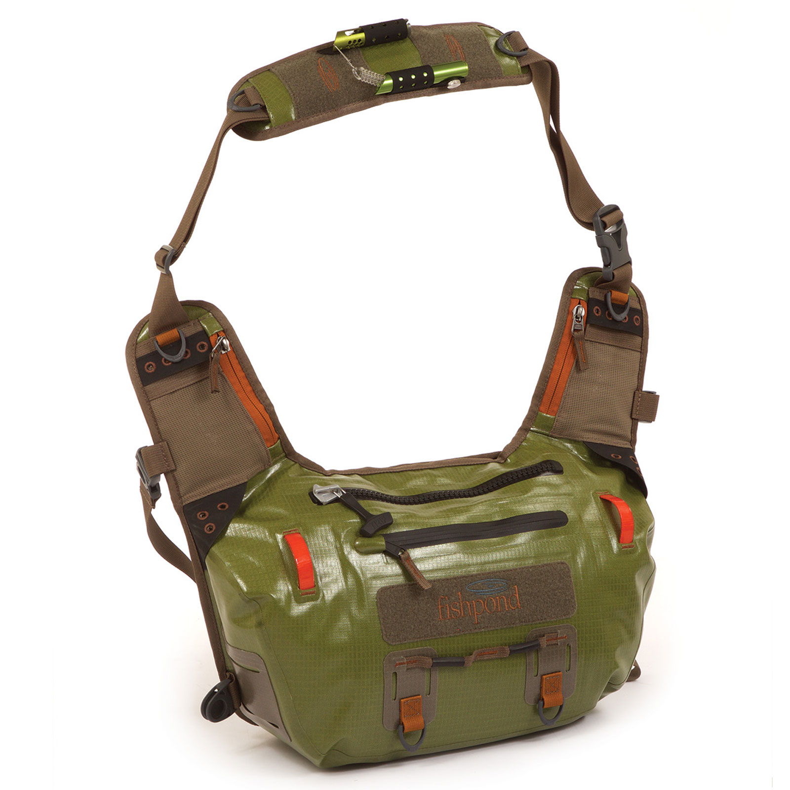 Fishpond El Nino Fly Fishing Guide Pack Green Sling Waterproof