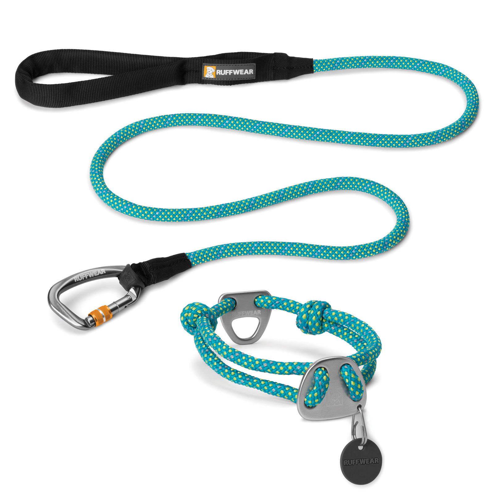 Ruffwear KnotaLeash & Collar Combo Reflective Rope with Carabiner