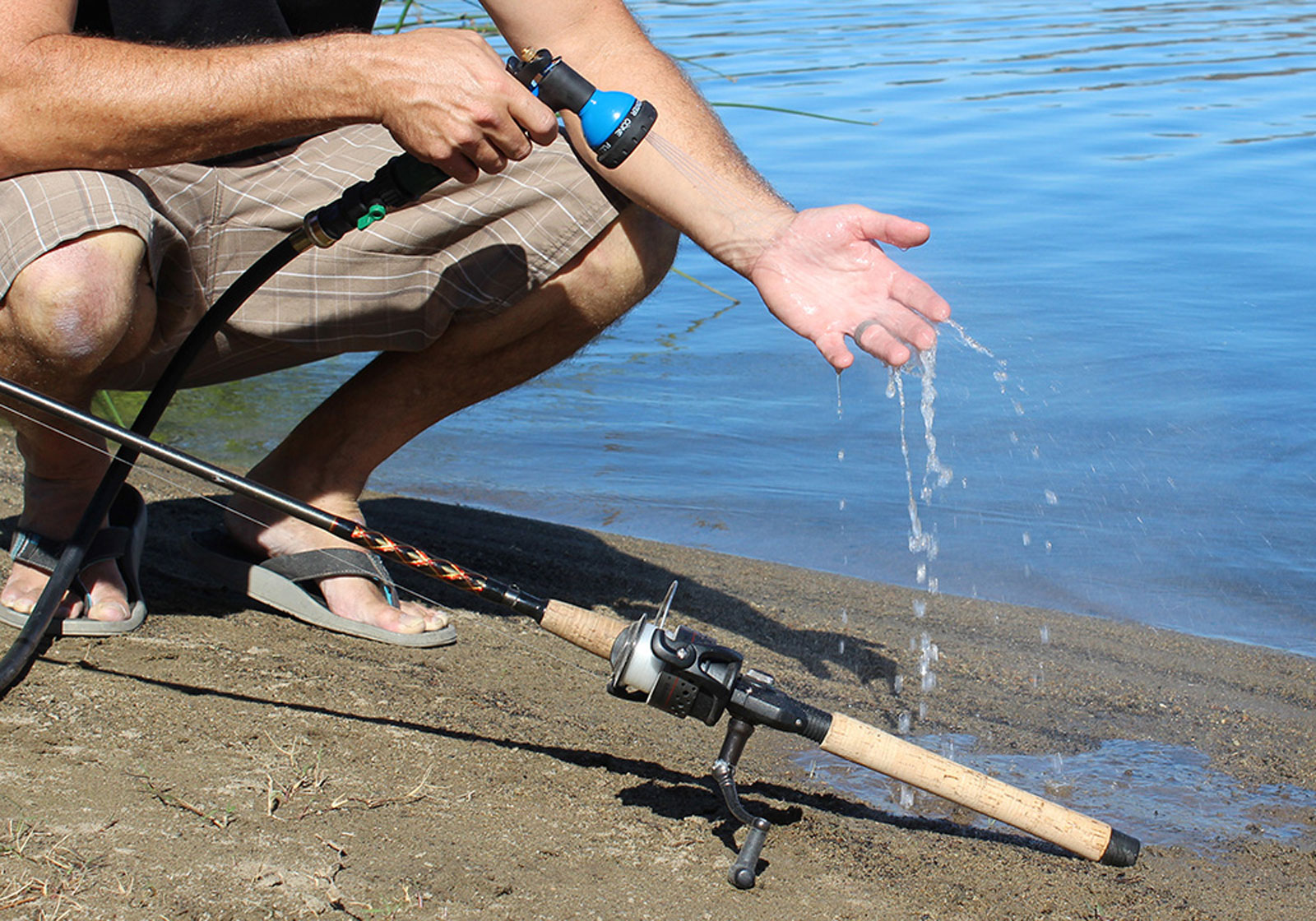 RinseKit Portable Shower Outdoor Camping Rinsing Pressurized Spray Hose