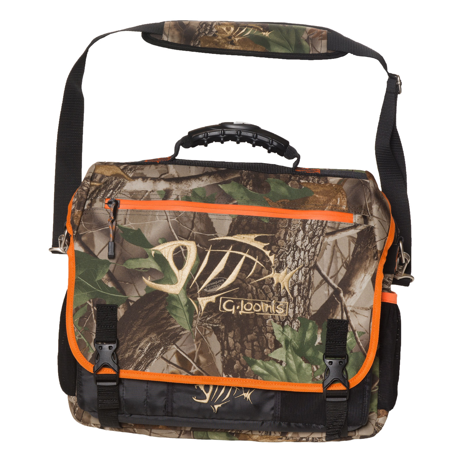 G Loomis Skeleton Fish Logo Travel Luggage River Runner Bag with Tablet