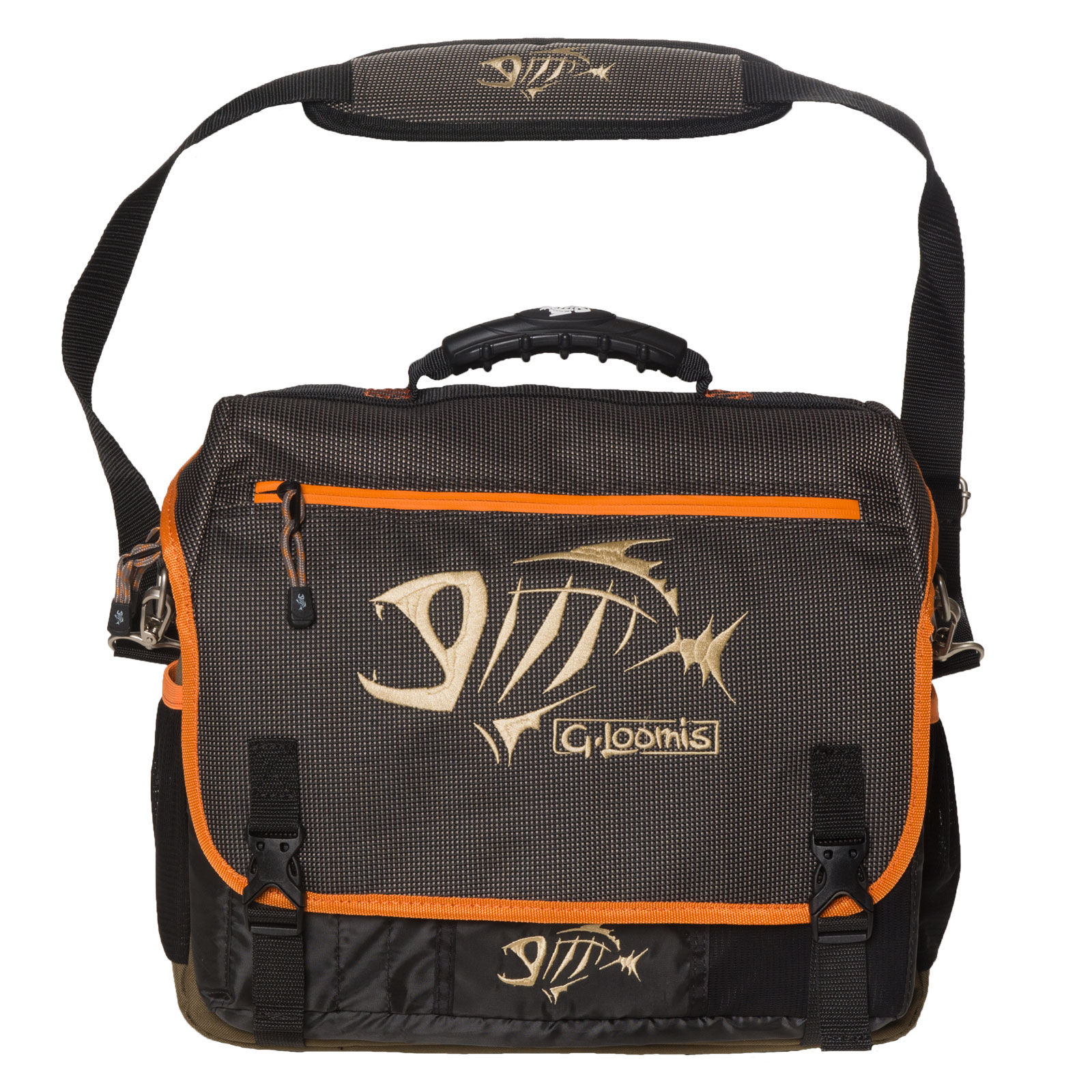 G Loomis Skeleton Fish Logo Travel Luggage River Runner Bag with Tablet