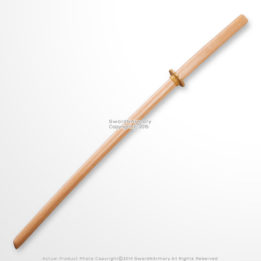 40" Wooden Practice Sword Bokken Bokuto Samurai Katana Size Natural