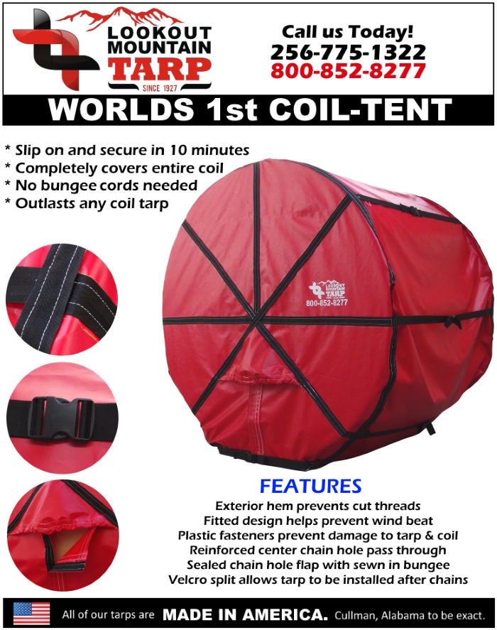 6' Round x 4' Across Steel CoilTent Bag Tarp for Flatbed Truck eBay