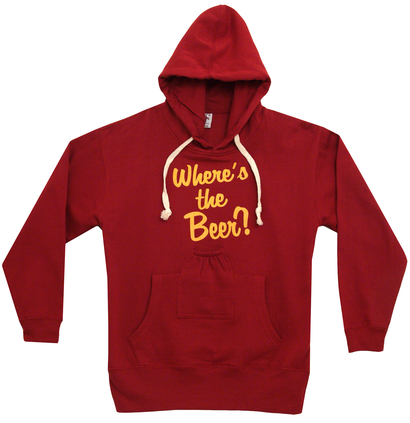 Beer Pouch Where's The Beer Funny Adult Hoodie Hooded Sweatshirt eBay