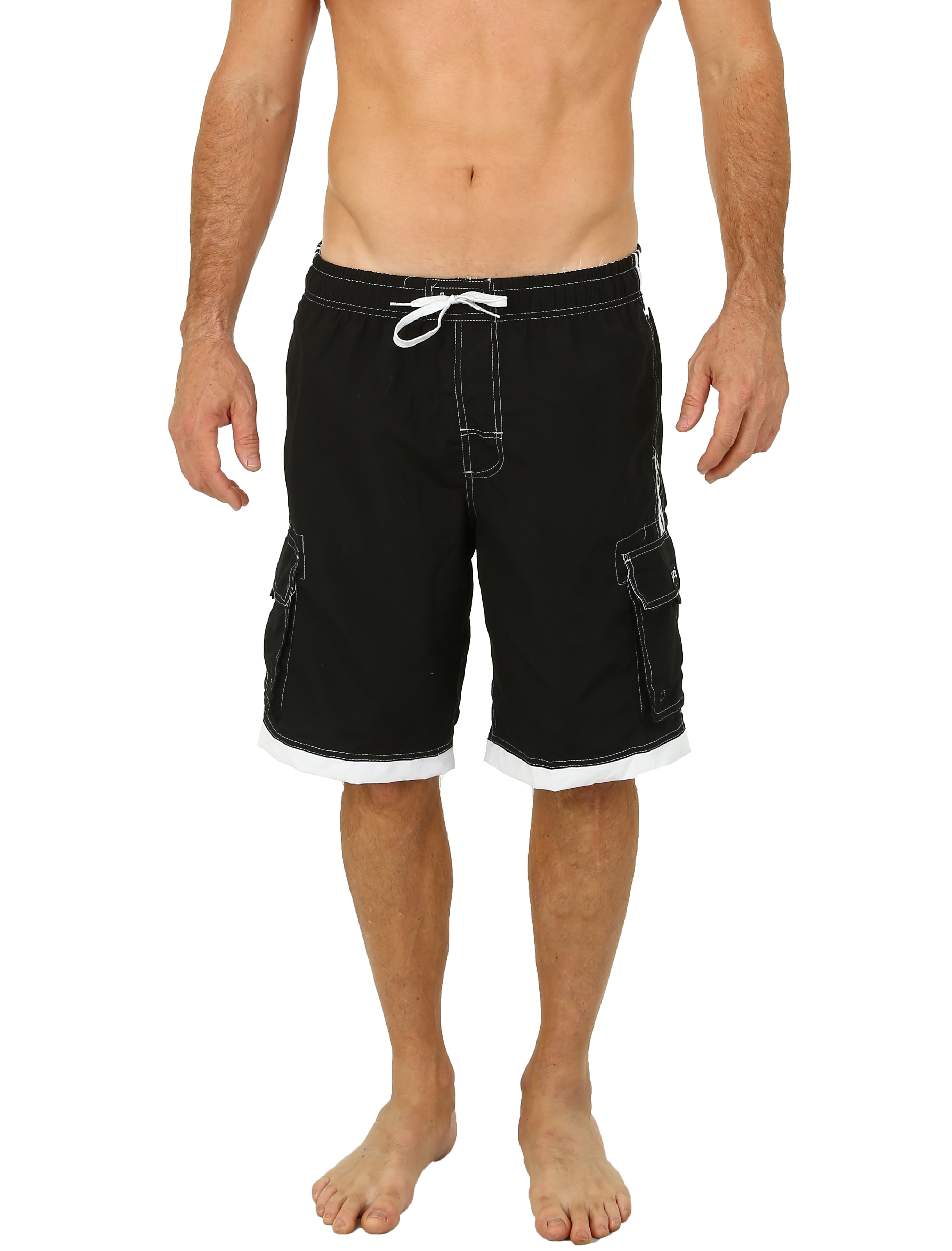 Uzzi Men's Relax Long Cargo Swim Trunks eBay