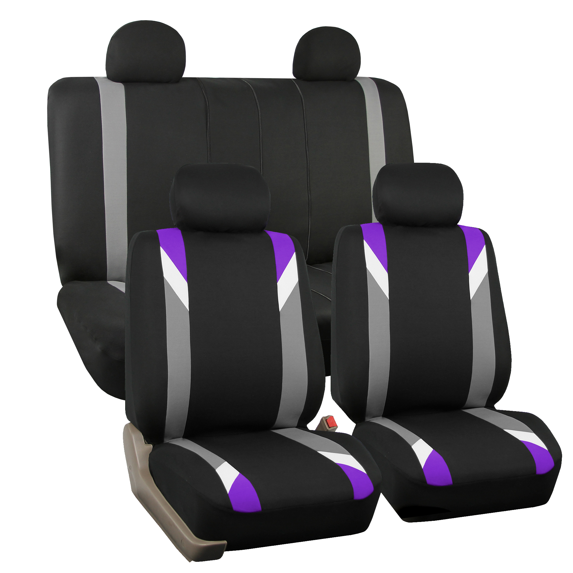 Seat Covers For Auto Car Purple W/ 3PC Carpet Floor Mats eBay