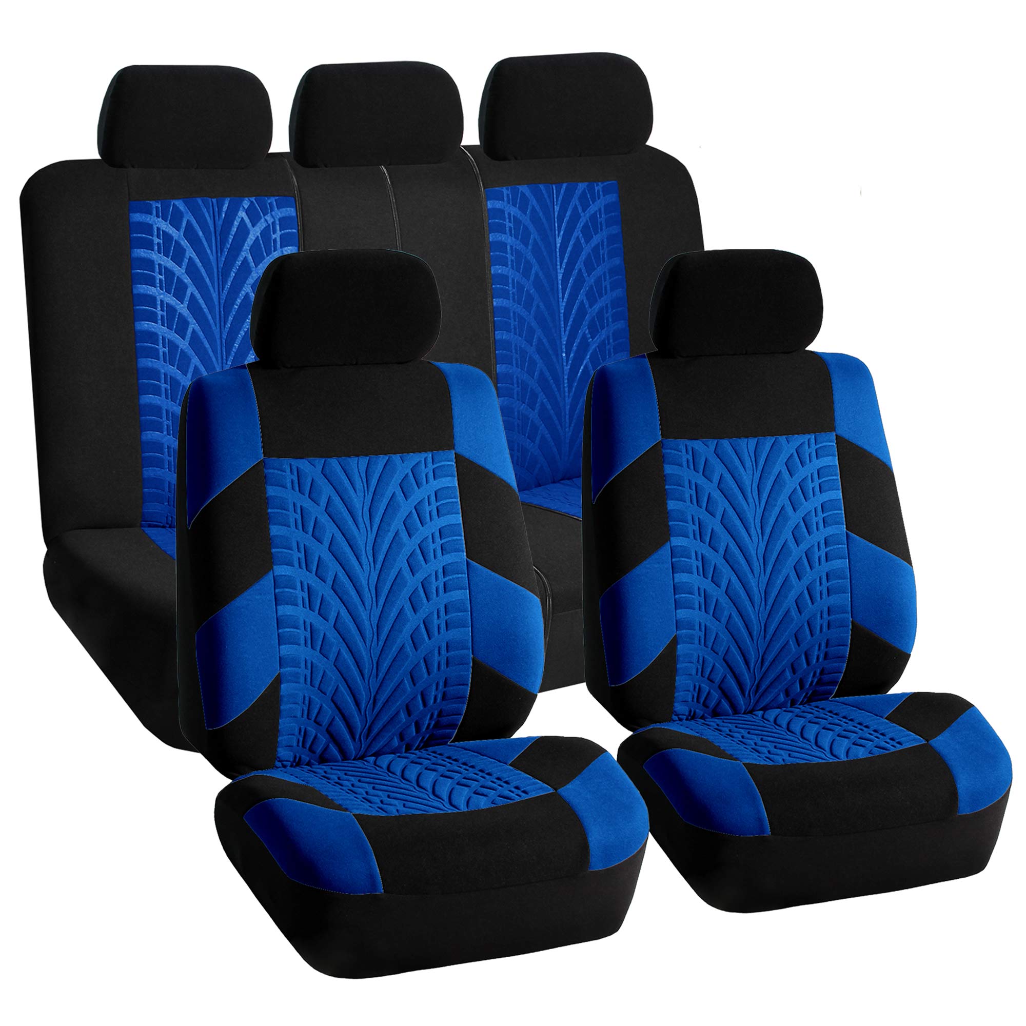 Blue Car Seat Covers Set for Auto w/Floor Mat eBay