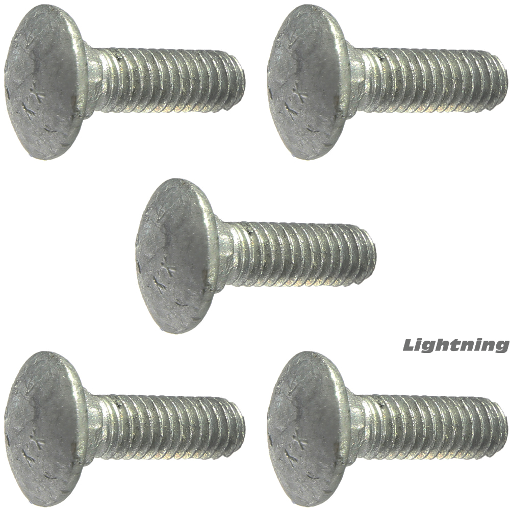 Carriage Bolts Hot Dipped Galvanized Grade 2 W/ Nuts 5/1618 x 3/4