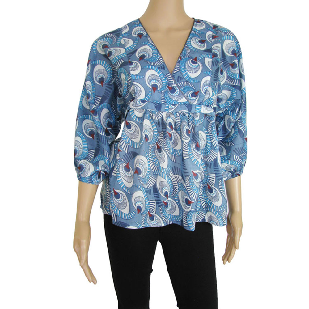 Antik Batik Womens 'Eclypse' Short Sleeve V Tee Shirt