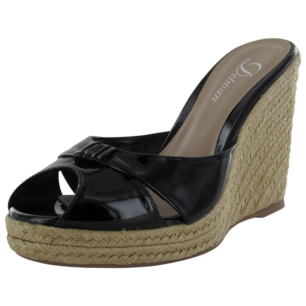 Delman Womens Jaime PeepToe Wedge Sandal Shoe eBay