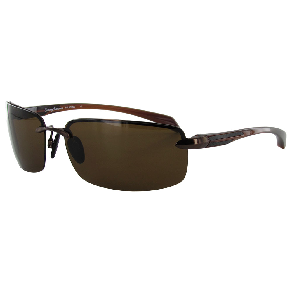 Tommy Bahama Mens TB6006 Blue Mariner Polarized Rimless Sunglasses eBay