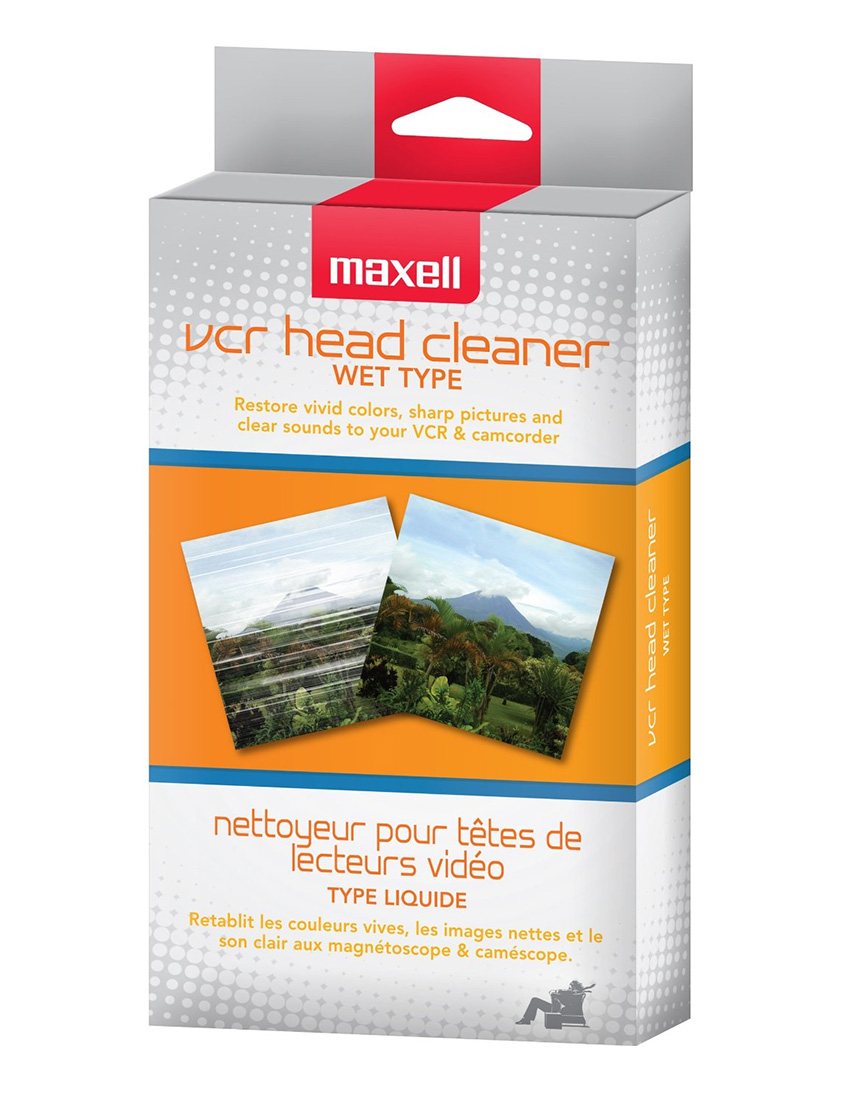 VP200 Maxell VHS Wet HEAD Cleaner TAPE FOR VCR CAMCORDER FS eBay