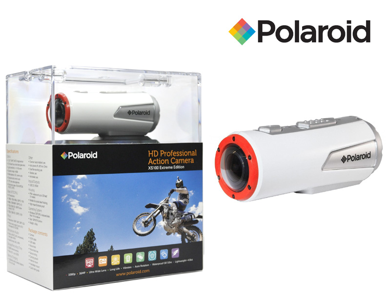 Polaroid XS100 Extreme Edition HD 1080p 16MP Waterproof Sports Video