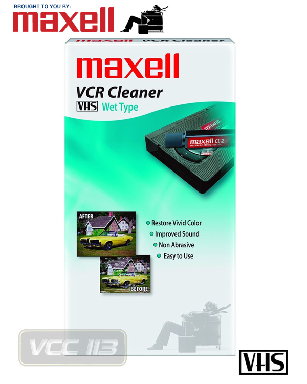 VP200 Maxell VHS Wet HEAD Cleaner TAPE FOR VCR CAMCORDER FS eBay