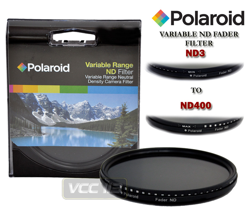 POLAROID 62MM NEUTRAL DENSITY VARIABLE FADER ND FILTER ND6 ND9 ND16
