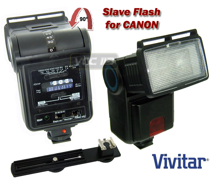 Vivitar Slave Flash Bounce Zoom FOR CANON EOS T3 T3i 600D 1100D 1000D