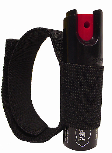 Black Strap Jogging Style Pepper Spray - 1/2 Oz.