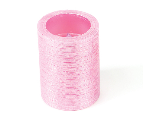 Pack of 6 Pink Battery Operated Flameless LED Wax Pillar Candles 4