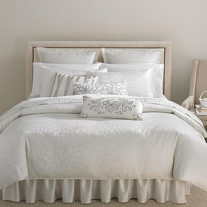 Martha Stewart Shimmer Luxury King Comforter Shimmer (Ivory) NEW